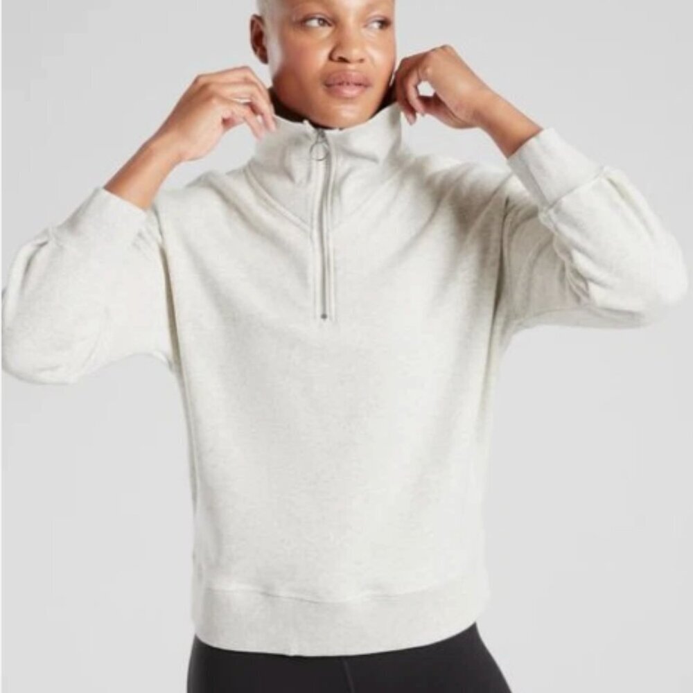Athleta 1/4 Zip Cozy Carma Sweatshirt